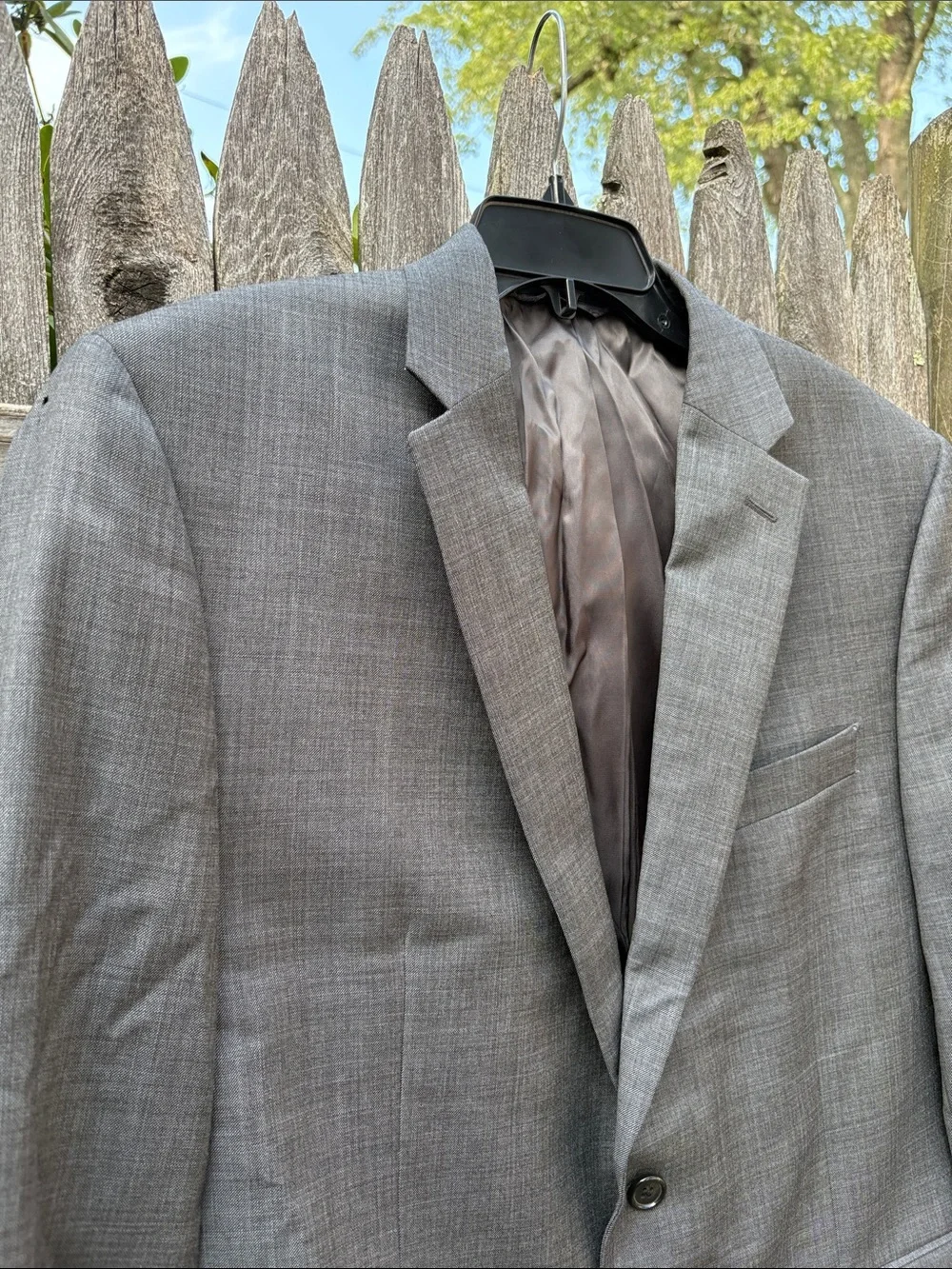 Ralph Lauren 42R gray wool blazer!!